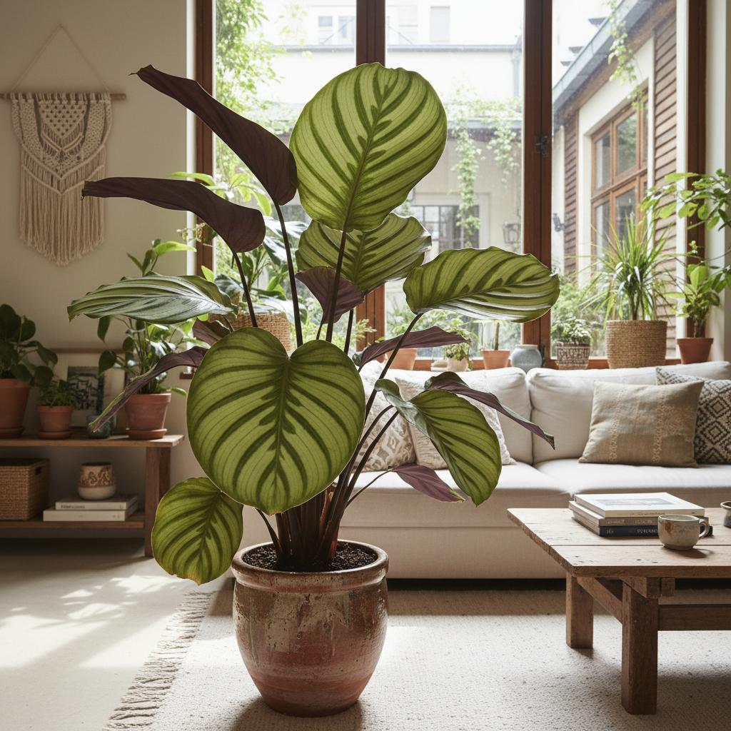 Rundblättrige Kalathea (Goeppertia orbifolia)