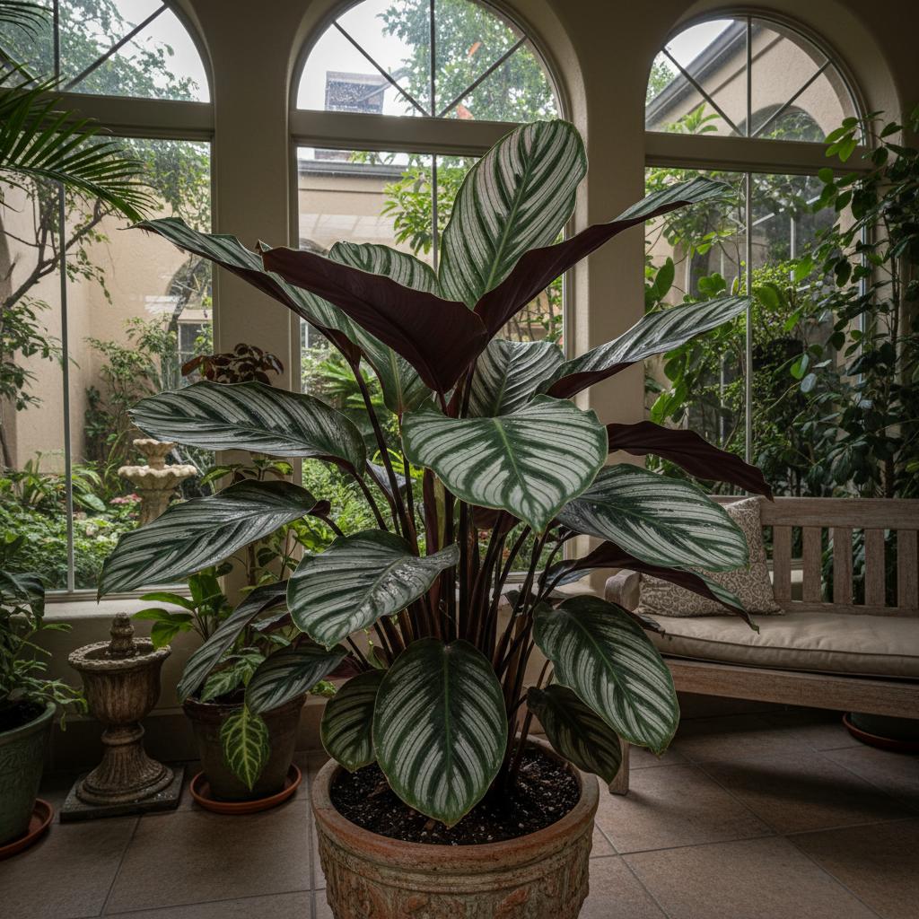 Rosa-Bild-Kalathe 'Royal Standard' (Calathea roseopicta 'Royal Standard')
