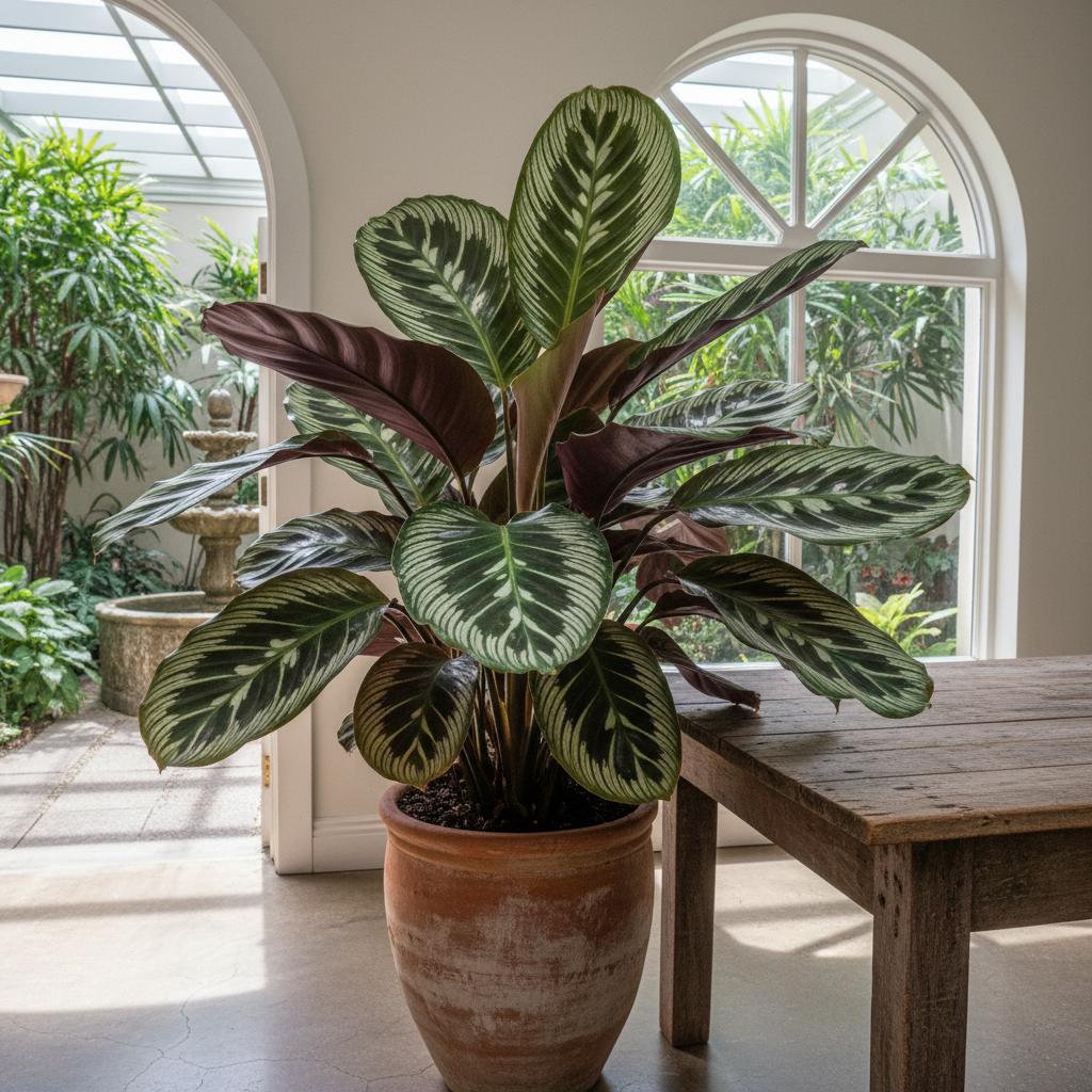 Weißstern-Kalathea (Calathea majestica 'Whitestar')