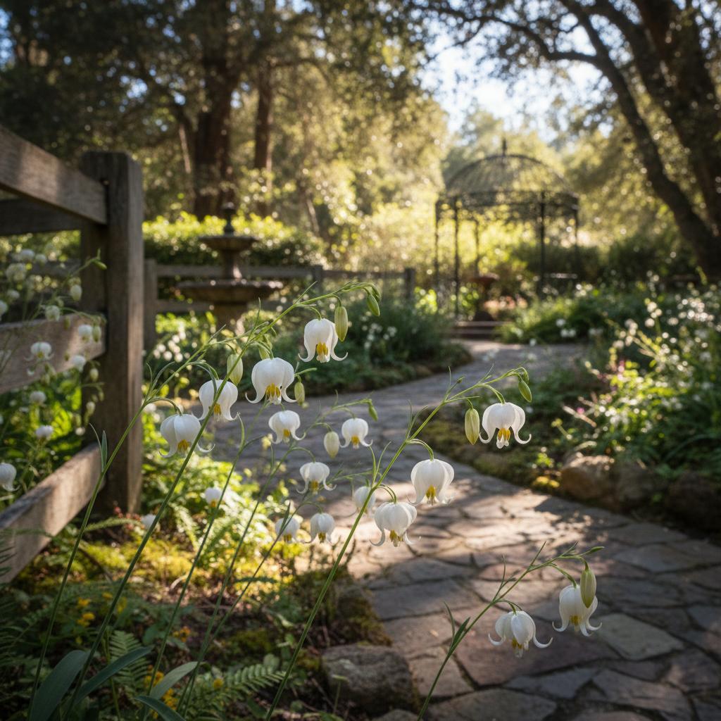 Weiße Mariposa-Lilie (Calochortus albus)