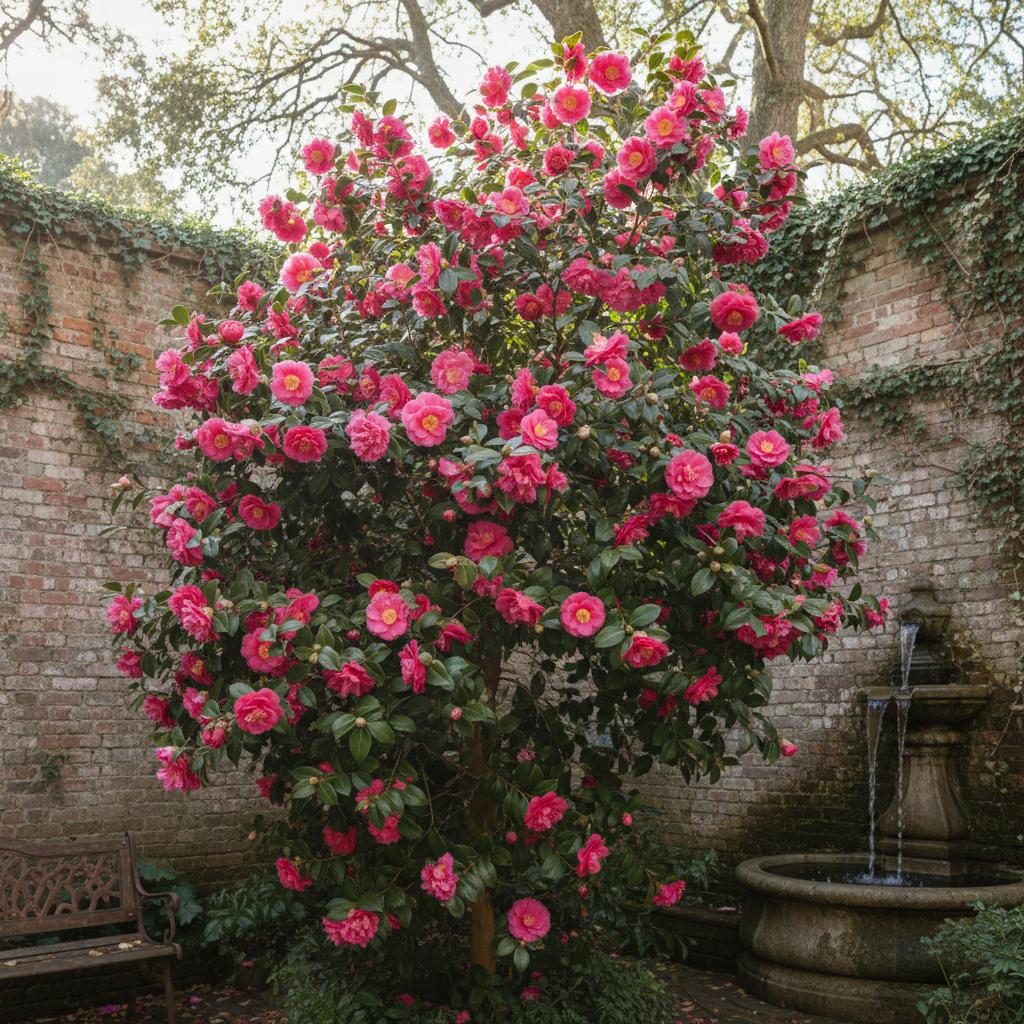 Sasanqua-Kamelie 'Dixie' (Camellia sasanqua 'Dixie')