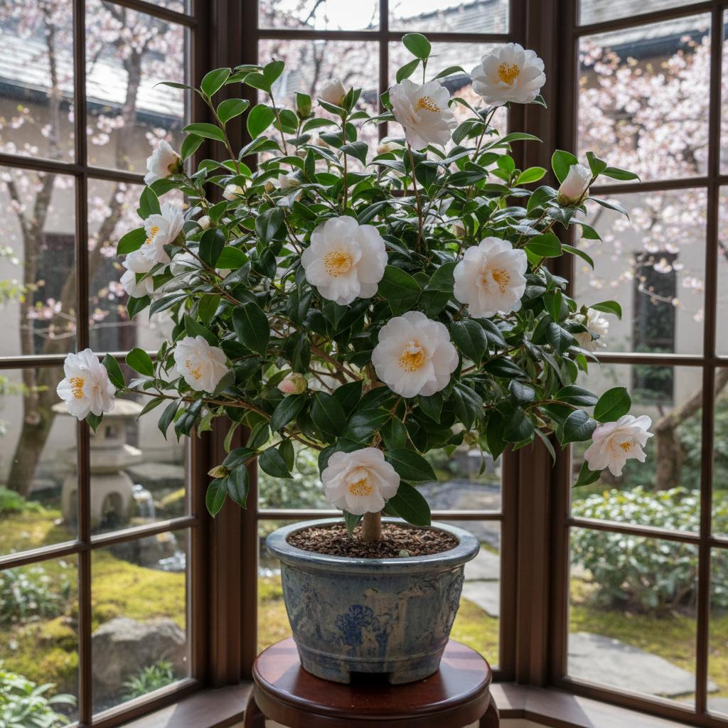 Japanische Kamelie 'April Dawn' (Camellia japonica 'April Dawn')