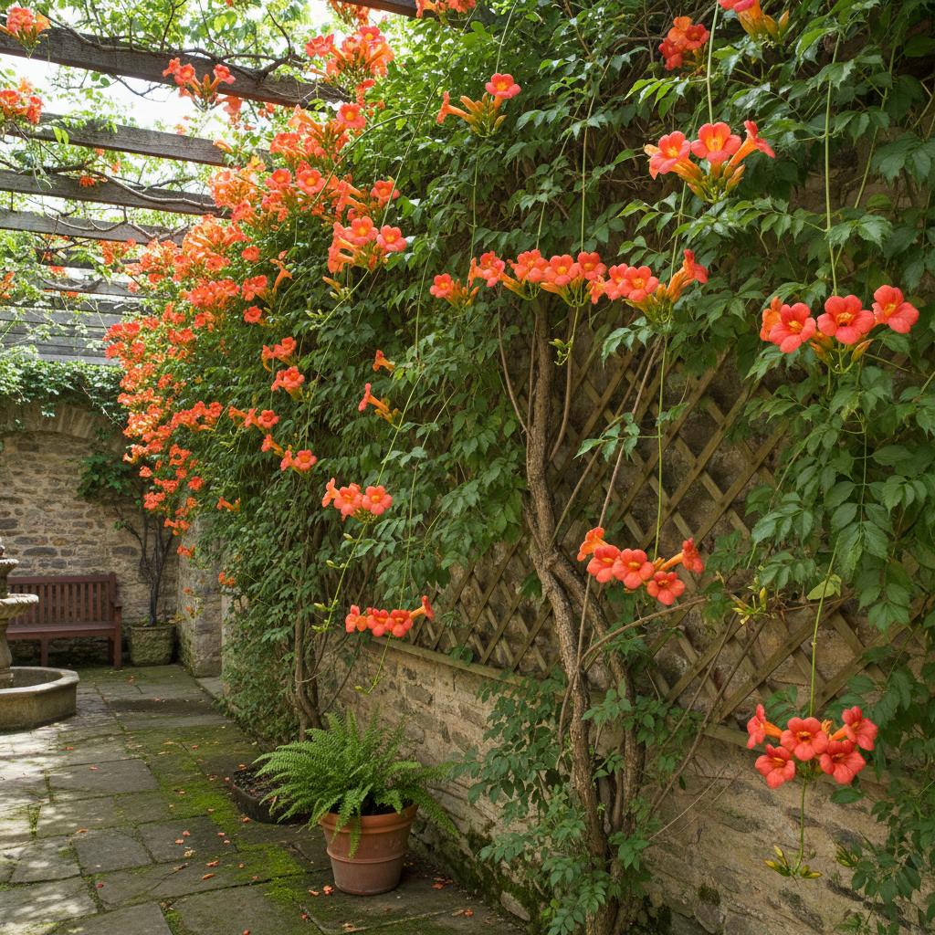 Große Trompetenblume (Campsis grandiflora)