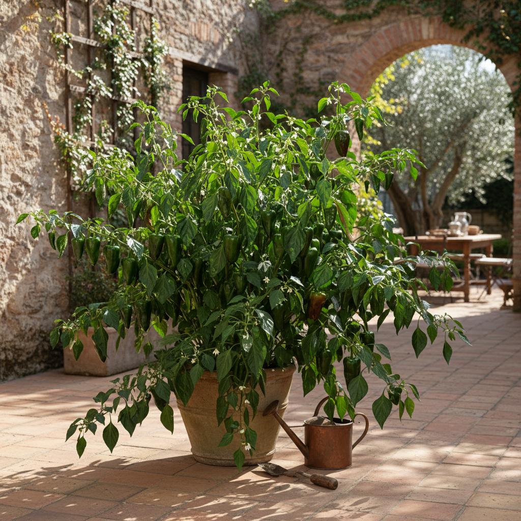 Poblano-Paprika (Capsicum annuum var. annuum 'Poblano')