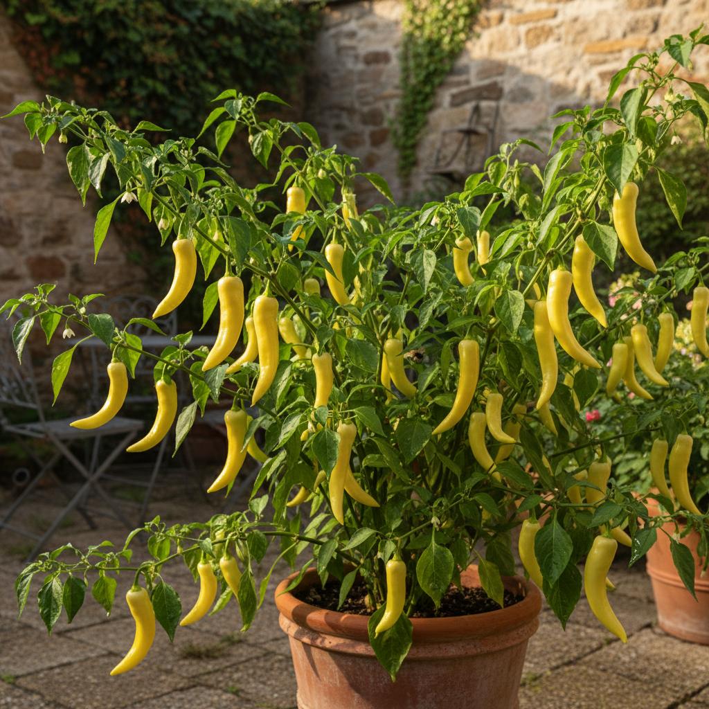 Bananapfeffer 'Bananarama' (Capsicum annuum 'Bananarama')