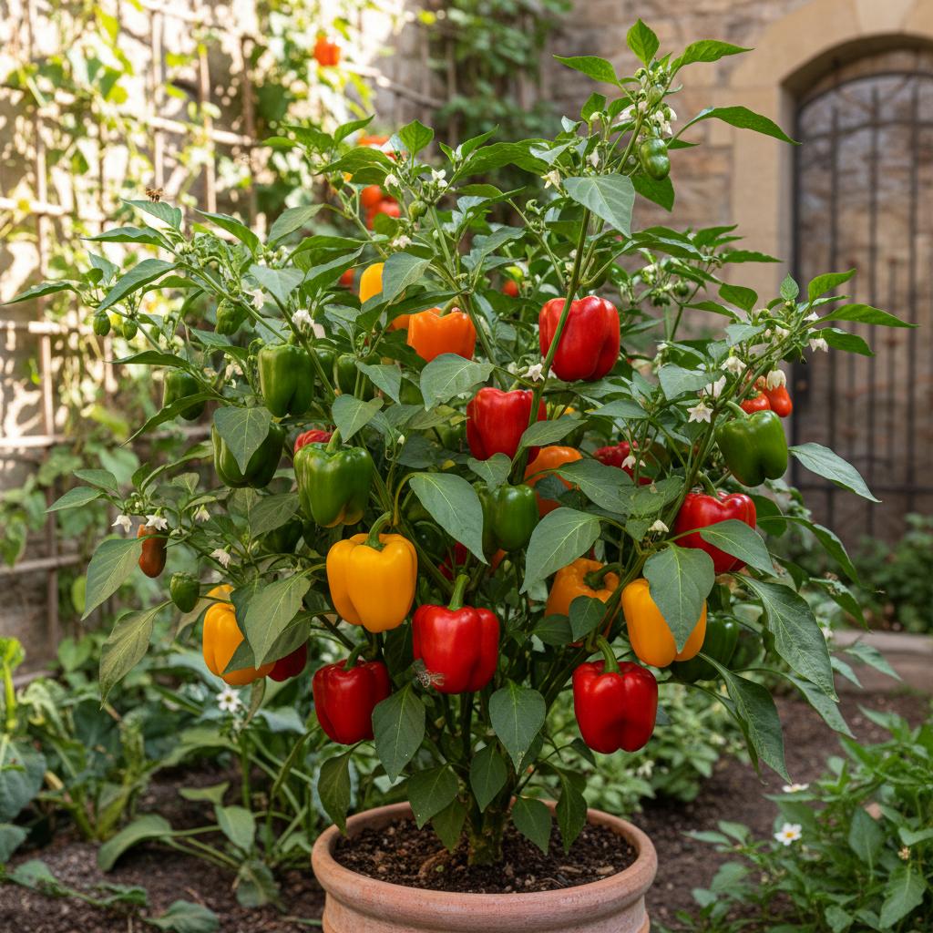 Bell-Paprika (Capsicum annuum 'Bell Pepper')