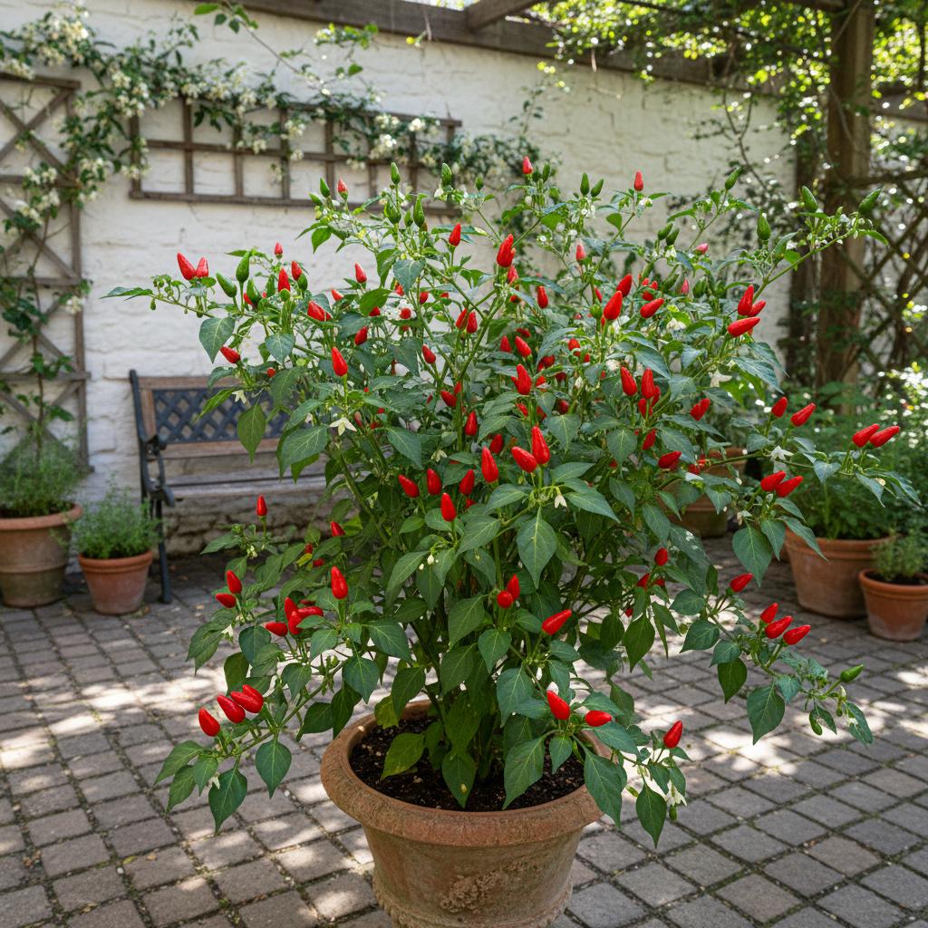 Vogelaugen-Chili (Capsicum annuum 'Bird's Eye')