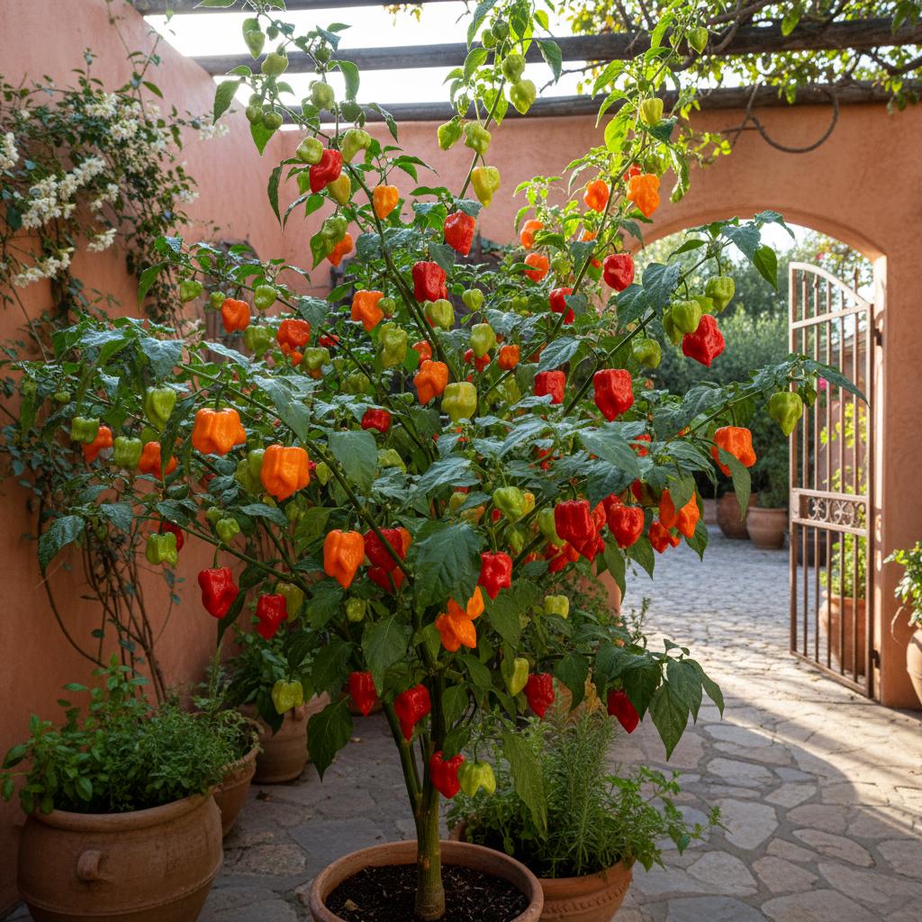 Habanero-Pfeffer (Capsicum annuum 'Habanero')