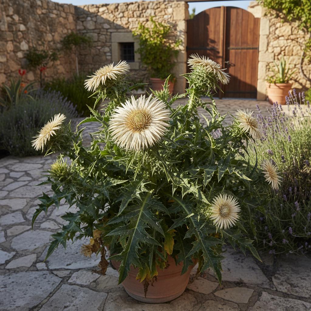 Gummi-Karlskraut (Carlina gummifera)