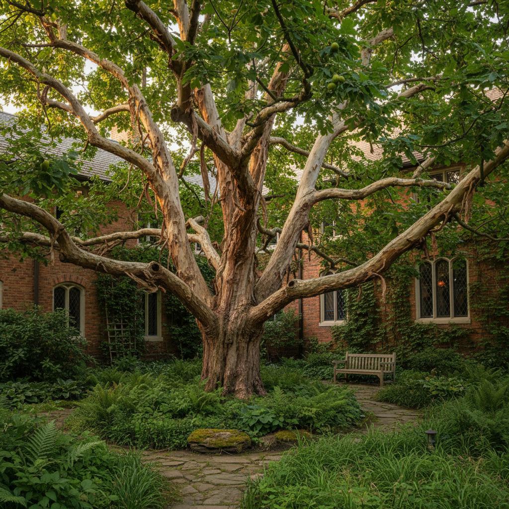Schuppenrinde-Hickory (Carya ovata)
