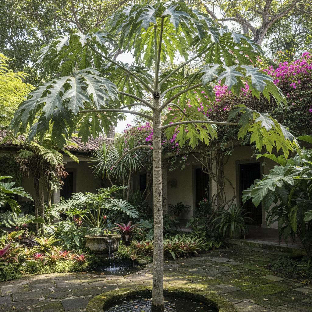 Schirmbaum (Cecropia peltata)