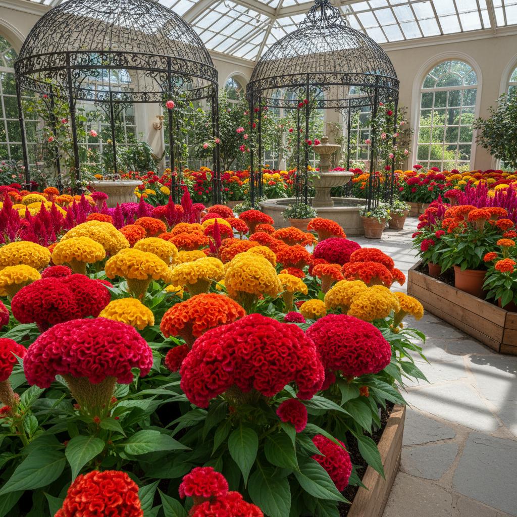 Kammgeißblatt (Celosia argentea var. cristata)