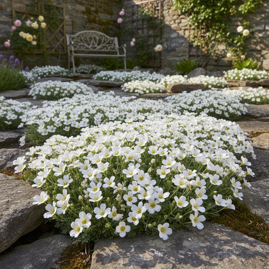 Cerastio alpino (Pianta dell'orecchio di topo alpino) (Cerastium alpinum)