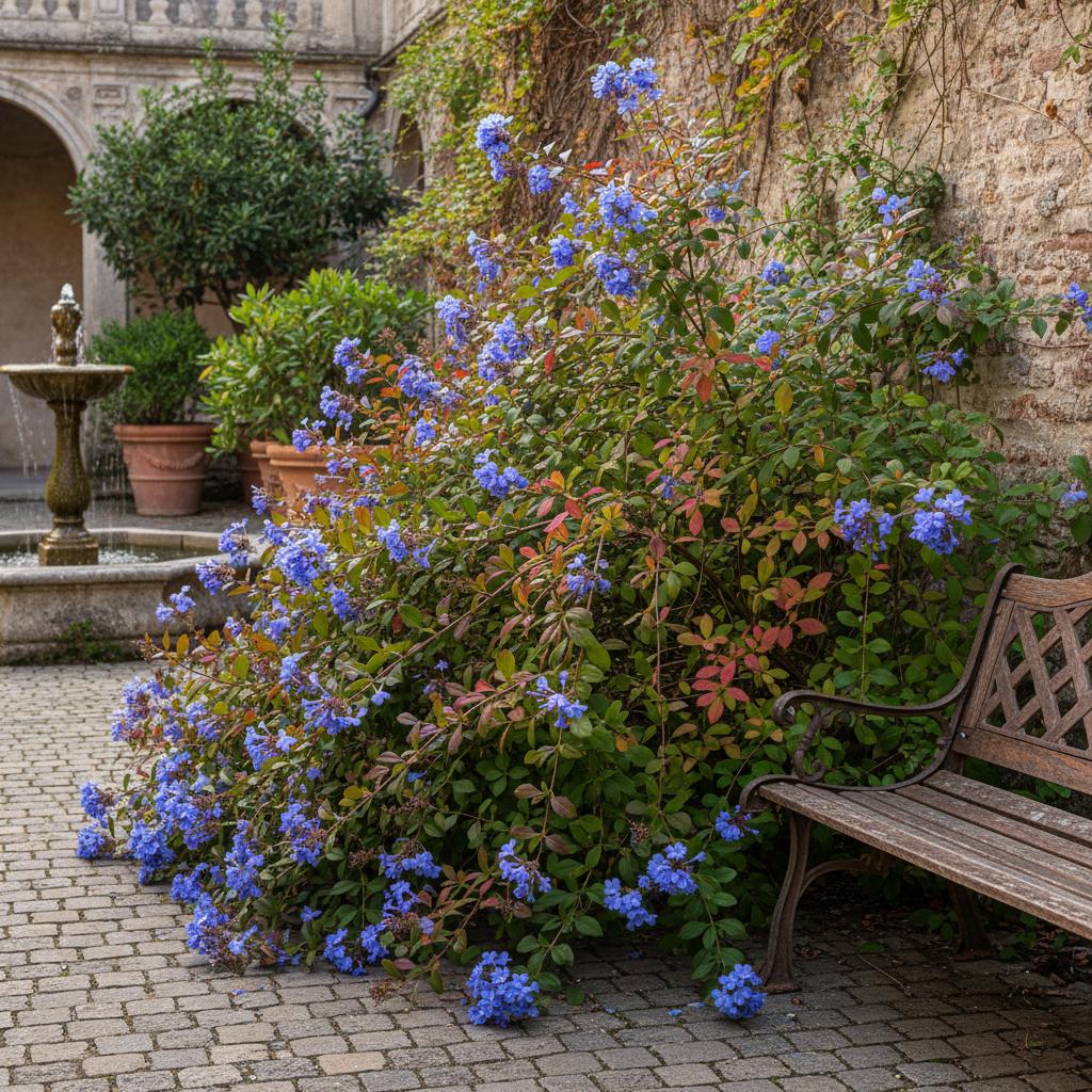 Chinesische Blechblume (Ceratostigma willmottianum)