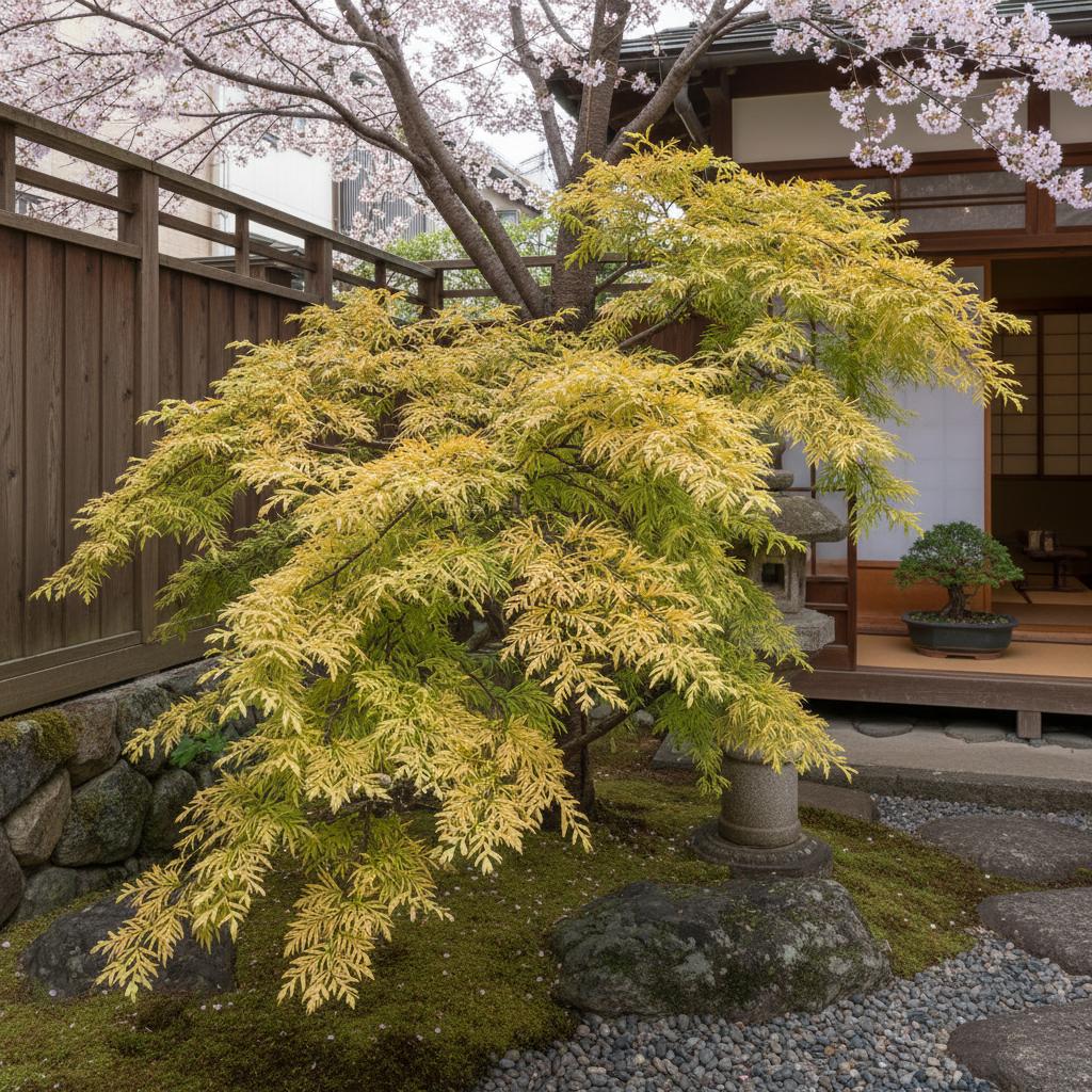 Goldene Scheinzypresse 'Fernspray Gold' (Chamaecyparis obtusa 'Fernspray Gold')