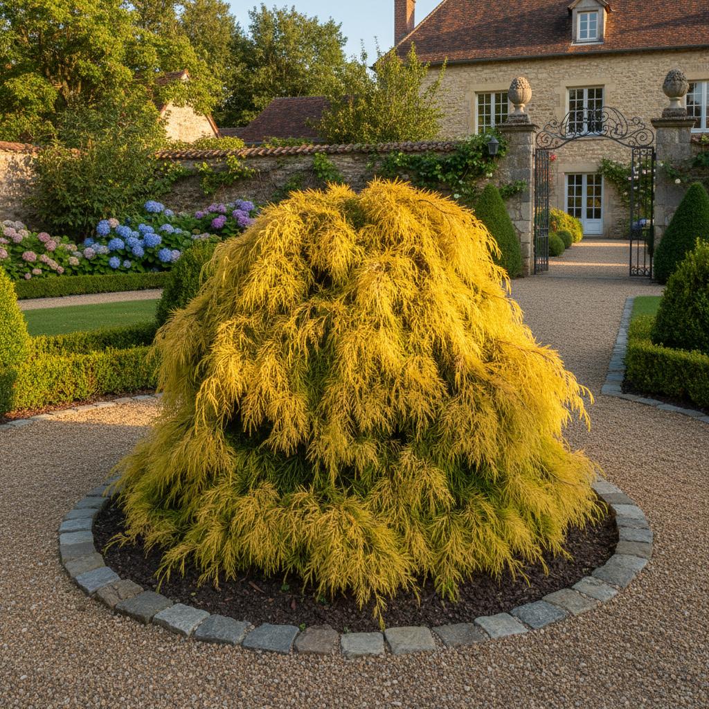 Goldschirm-Scheinzypresse 'Golden Mop' (Chamaecyparis pisifera 'Golden Mop')