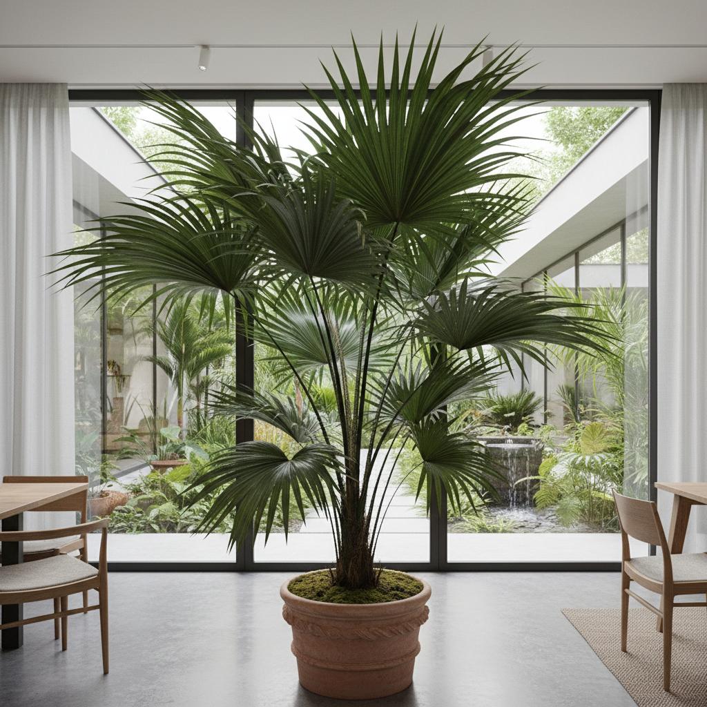 Zwergpalme (Chamaedorea pinnatifrons)