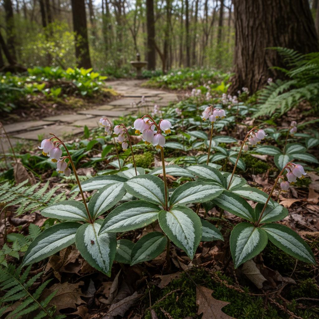 Geflecktes Wintergrün (Chimaphila maculata)