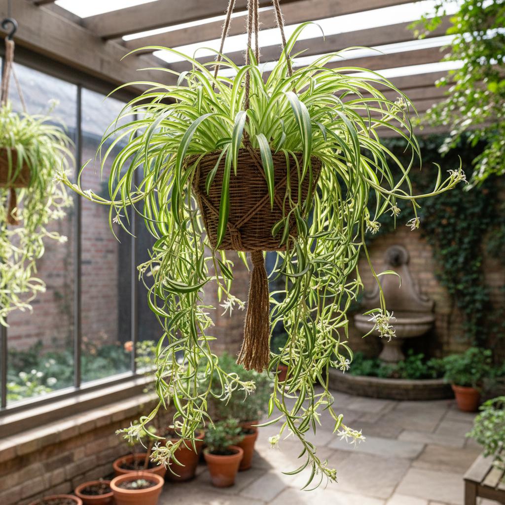 Spinnenpflanze (Chlorophytum comosum)