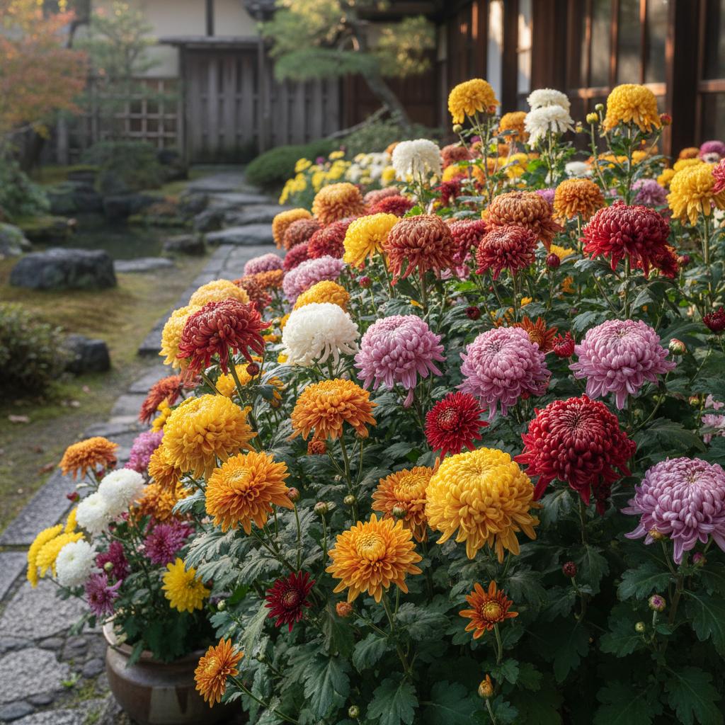 Gartenchrysantheme (Chrysanthemum morifolium)