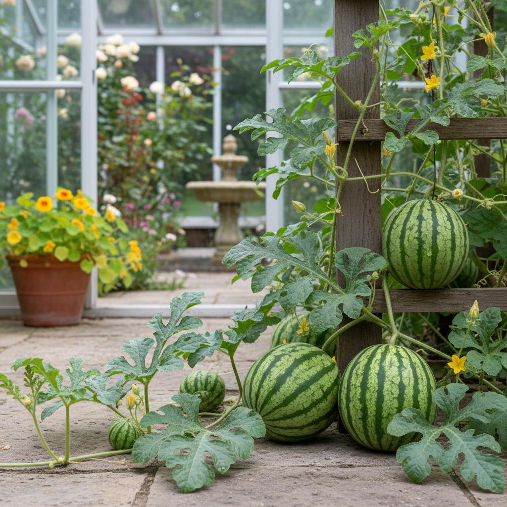 Wassermelone 'Crimson Sweet' (Citrullus lanatus 'Crimson Sweet')