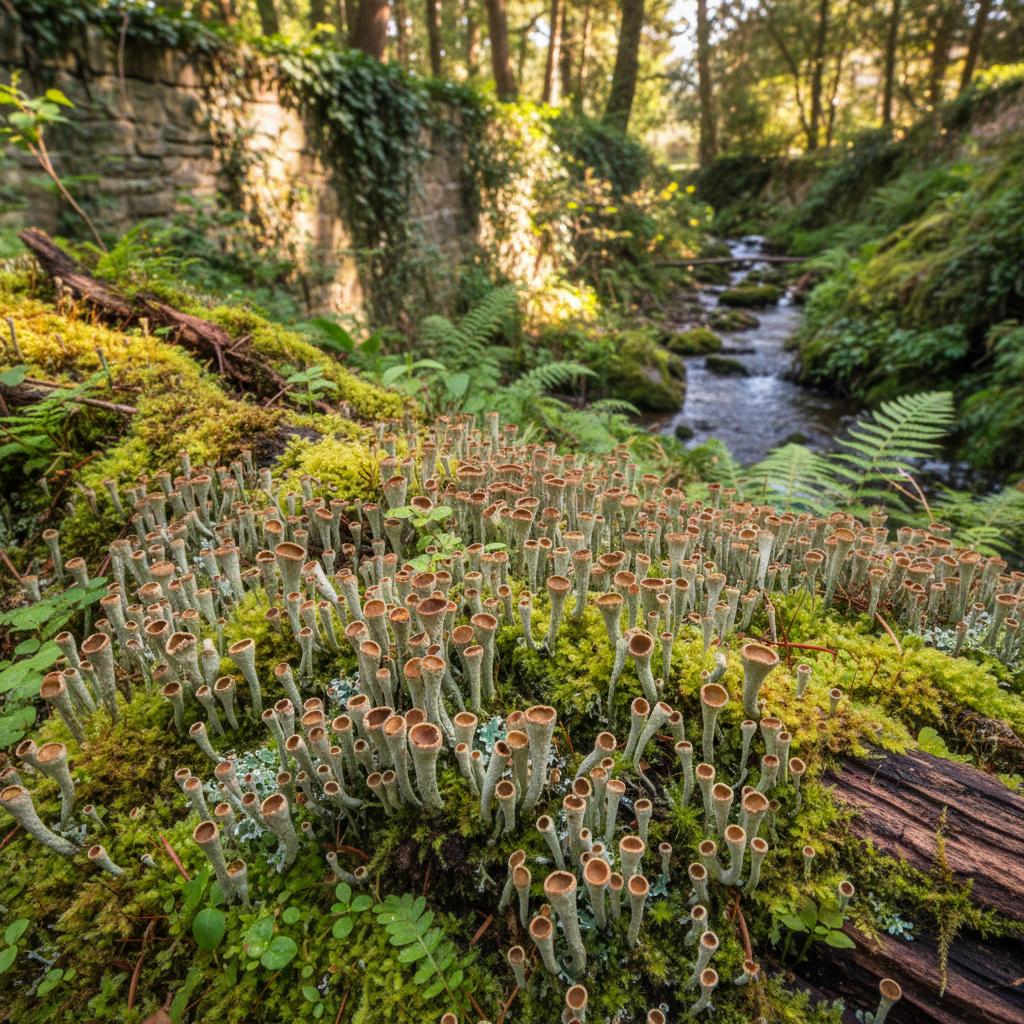 Schalenbecherflechte (Cladonia pyxidata)