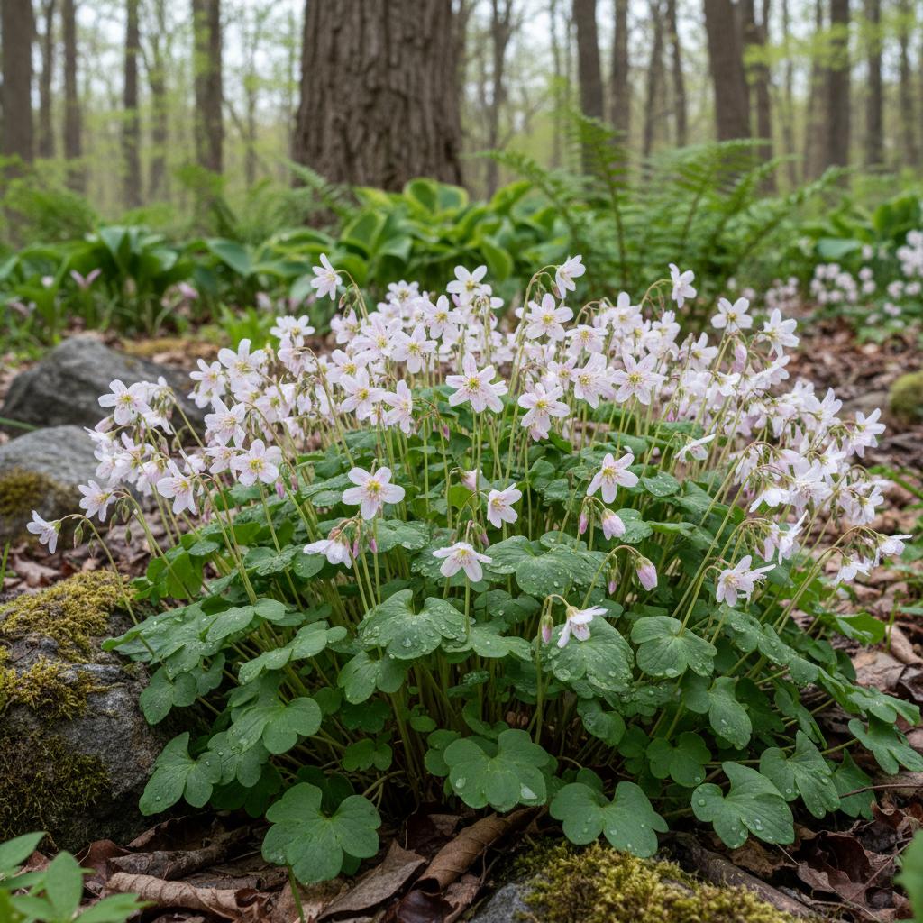 Carolinische Frühlingsblume (Claytonia caroliniana)