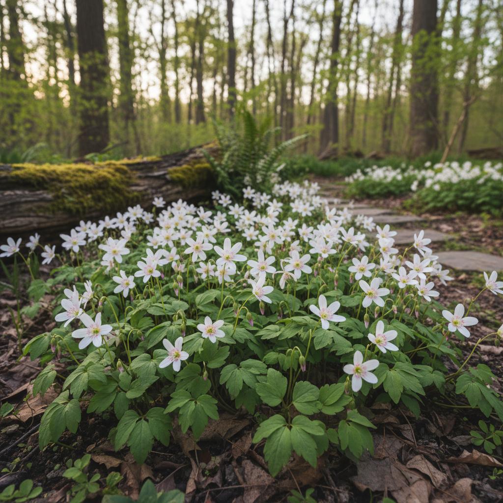 Virginische Tonquirl (Claytonia virginica)