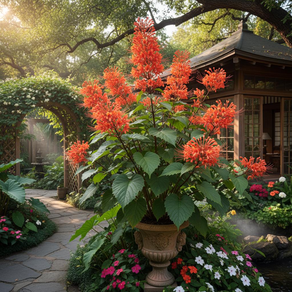 Roter Pagodenstrauch (Clerodendrum paniculatum)
