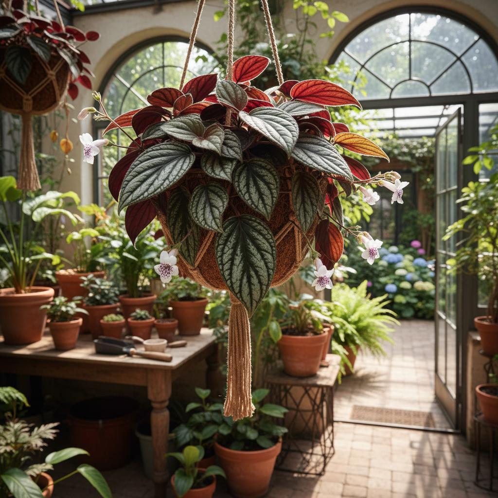 Blühende Codonanthe (Codonanthe devosiana)