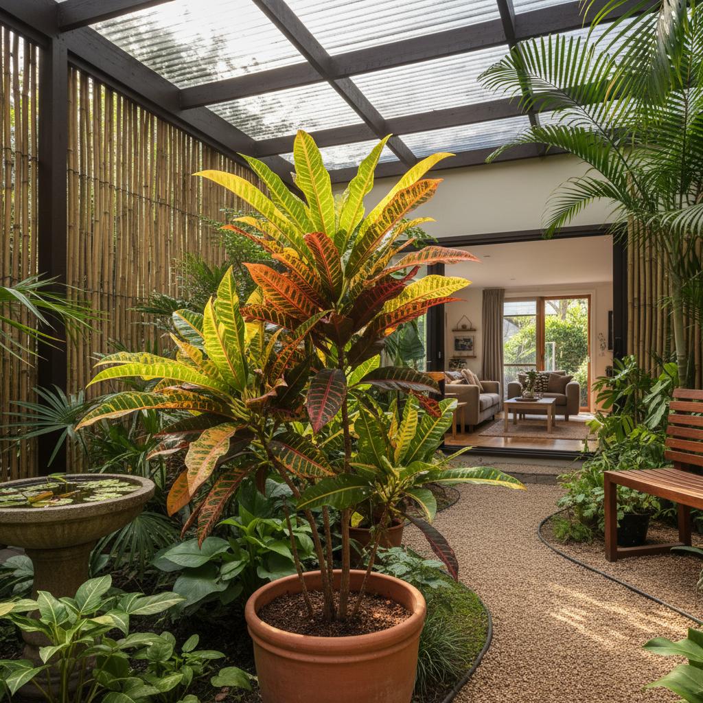 Wunderbaum 'Luna' (Codiaeum variegatum 'Luna')