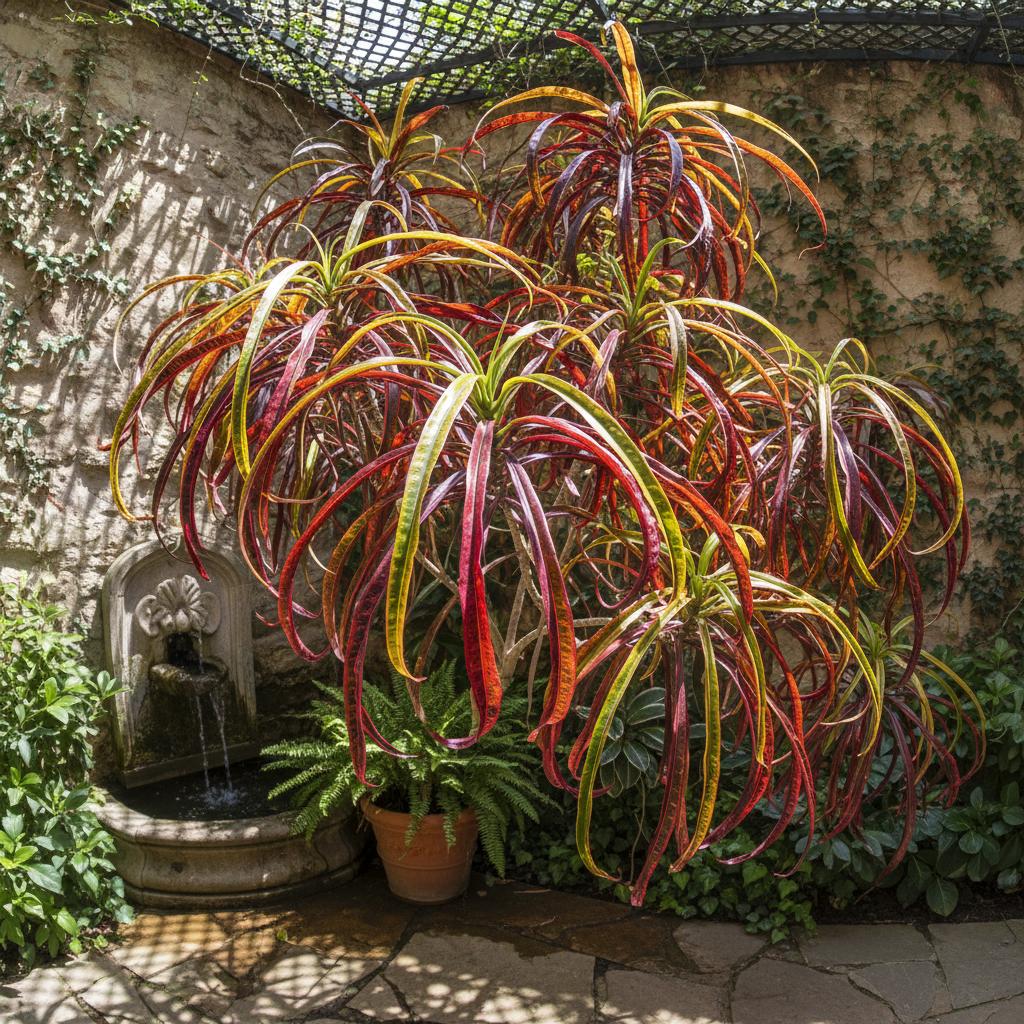 Kroton 'Picasso's Paintbrush' (Codiaeum variegatum 'Picasso's Paintbrush')