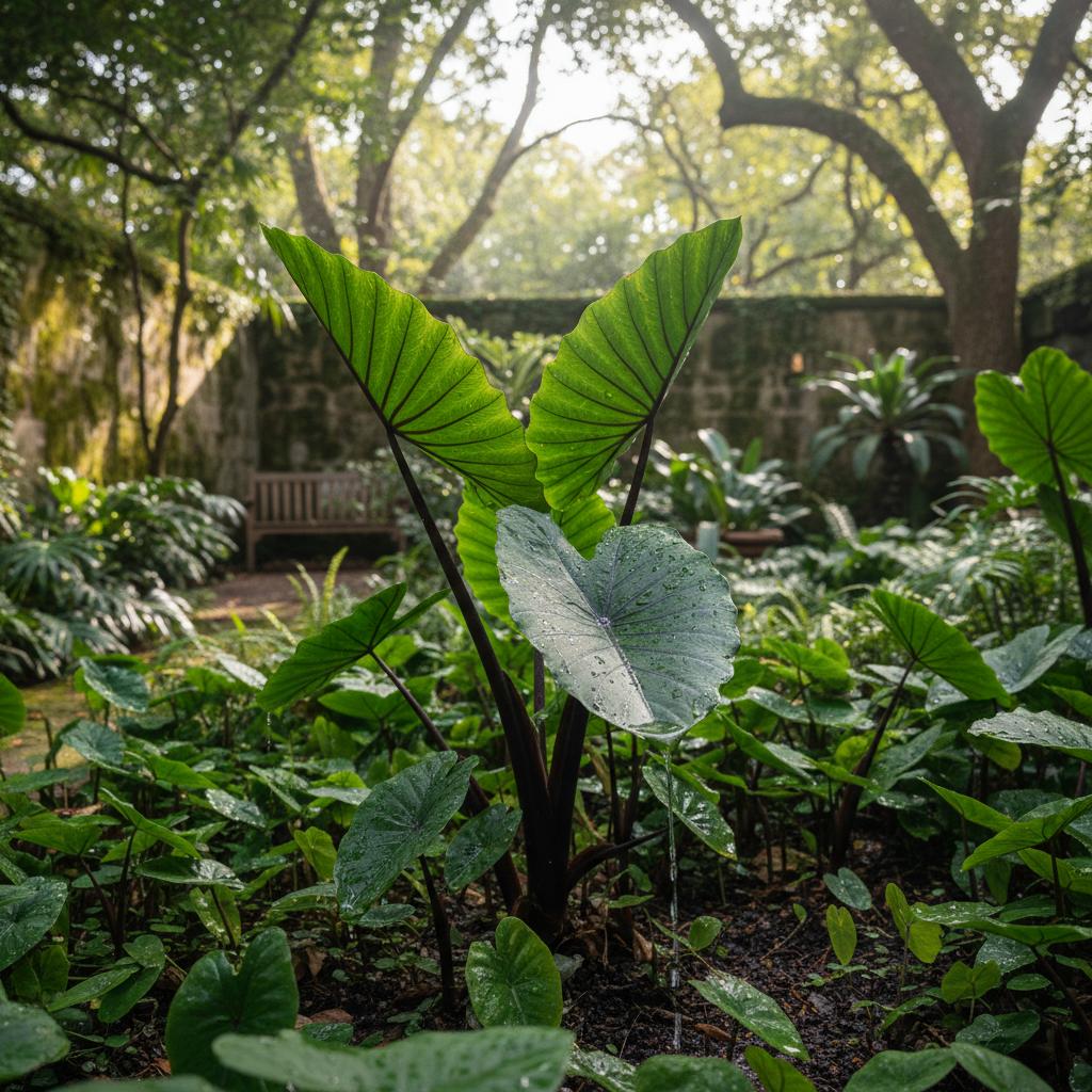 Tea (Colocasia esculenta 'Tea/ Coffee Cup')