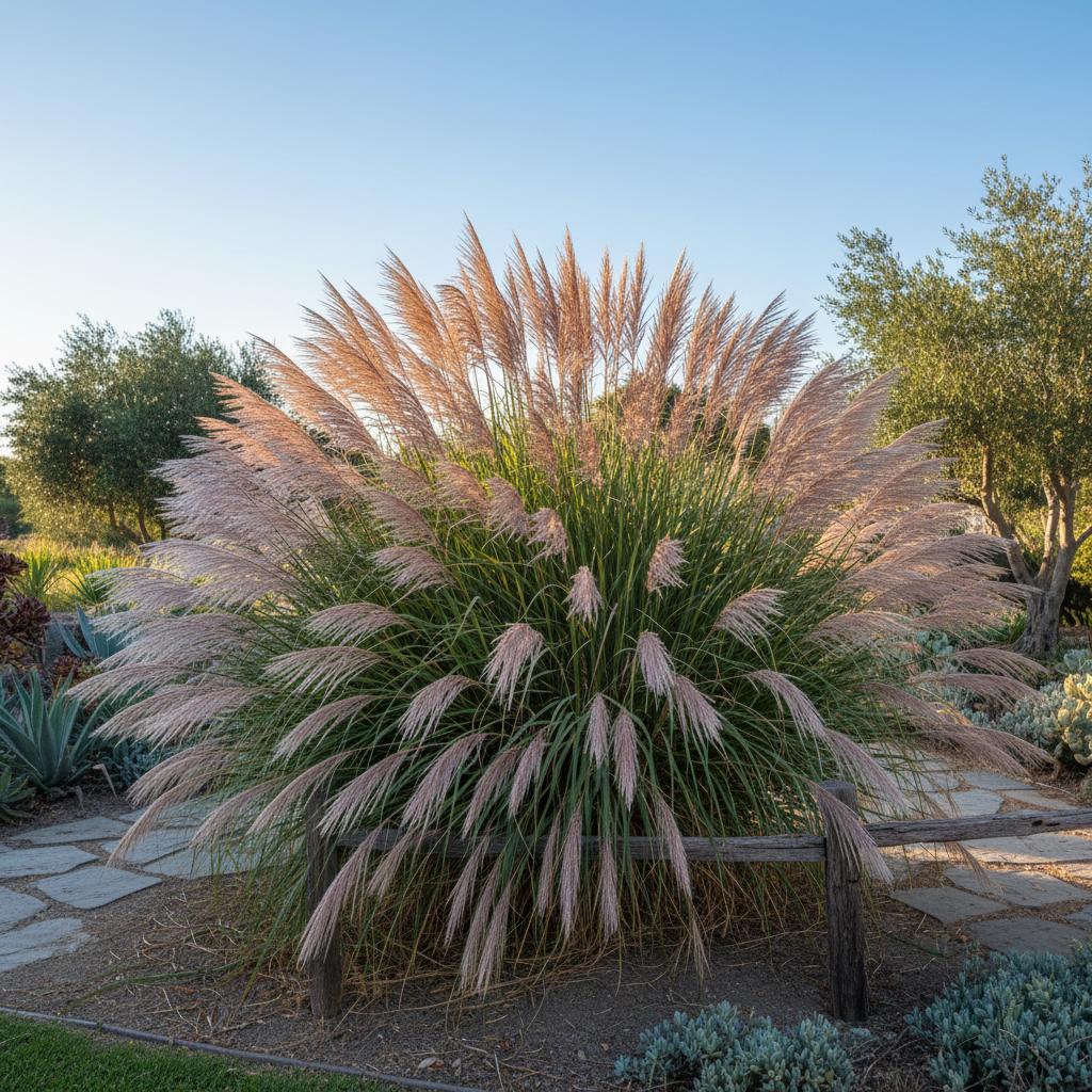 Jubatus-Pampasgras (Cortaderia jubata)