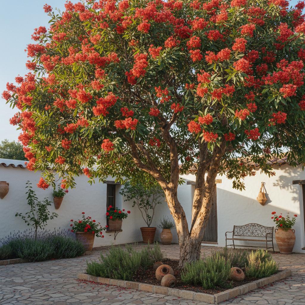 Rote Blüten-Eukalyptus (Corymbia ficifolia)