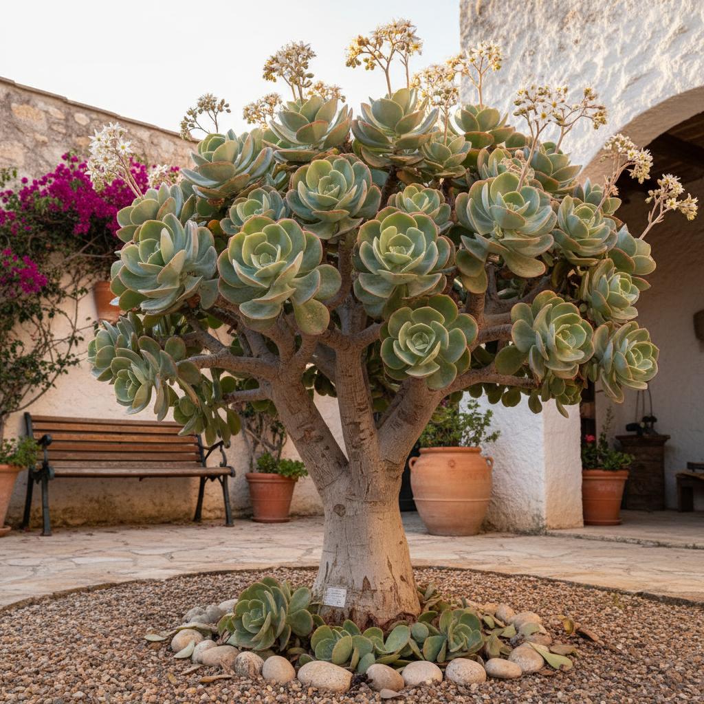Silberblatt-Crassula (Crassula arborescens subsp. arborescens)
