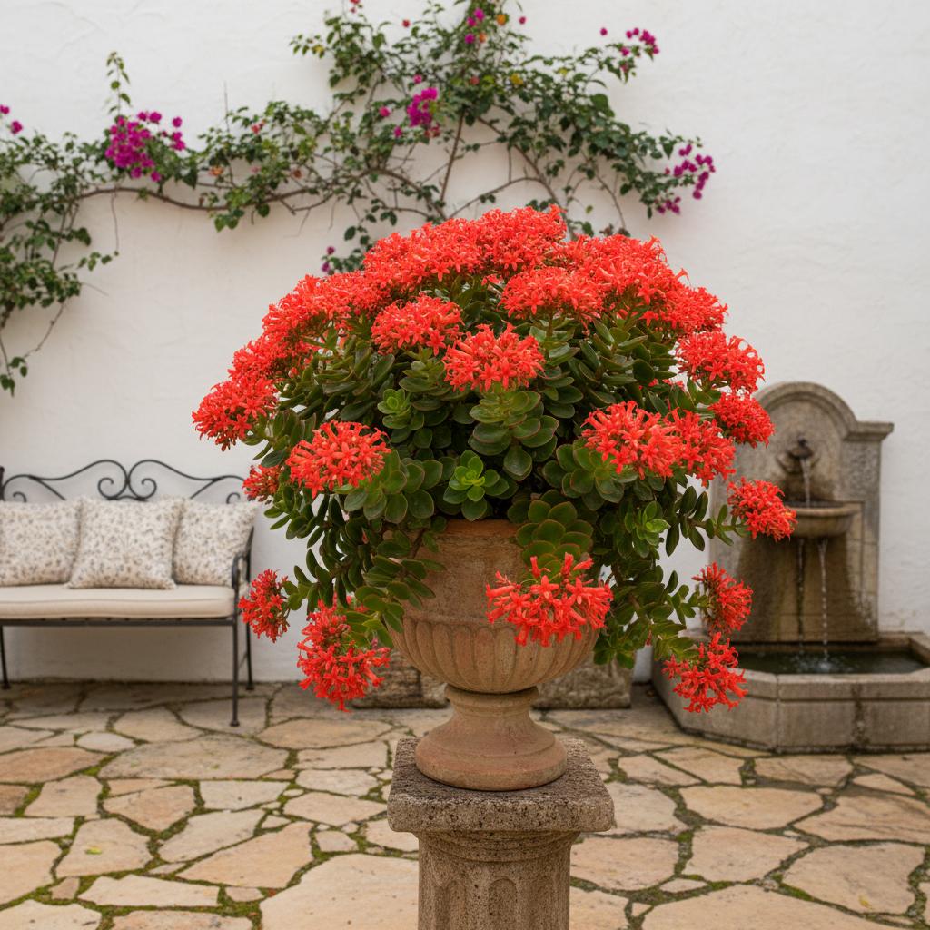 Rotblütige Dickblatt (Crassula coccinea)