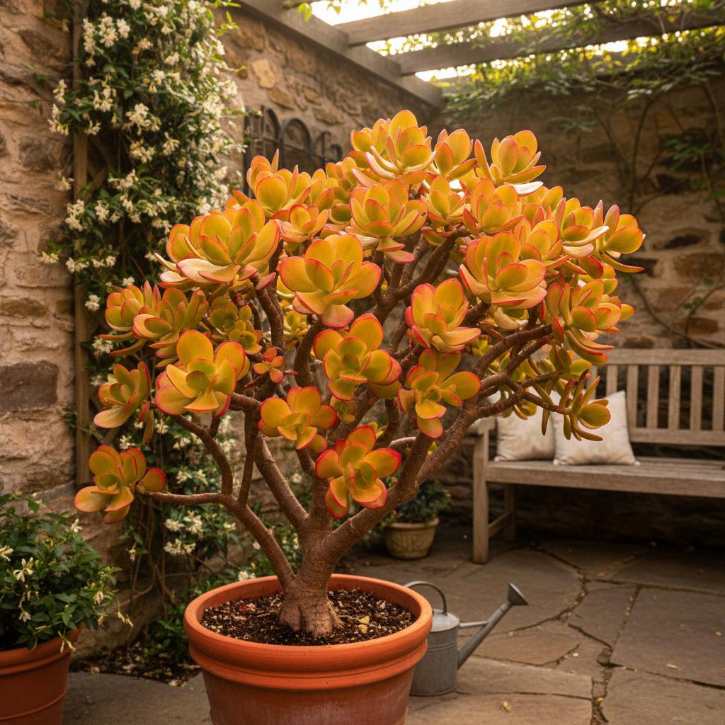 Geldbaum "Hummel's Sunset" (Crassula ovata 'Hummel's Sunset')