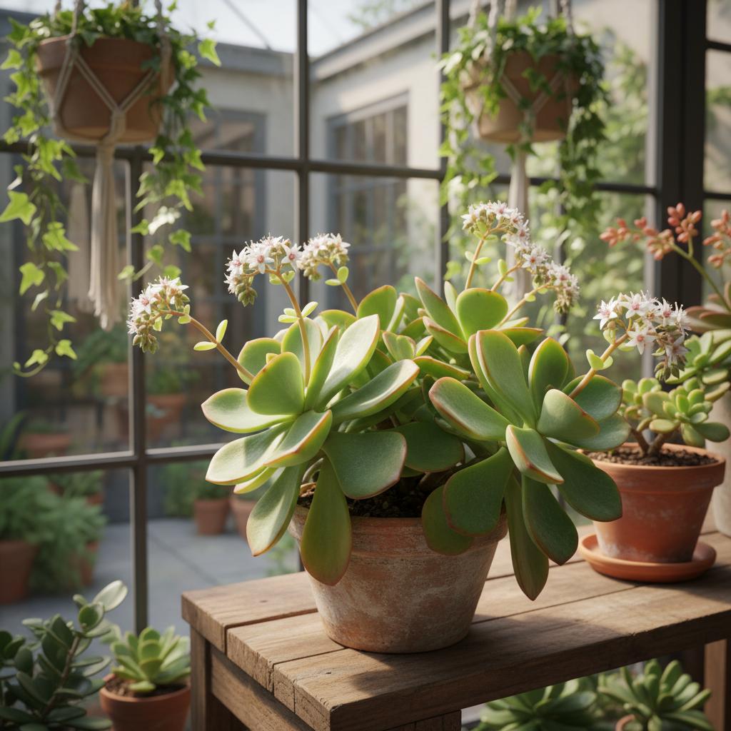 Blue Bird Crassula (Crassula platyphylla)