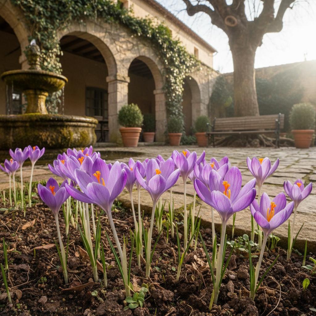 Nacktblütiger Herbstkrokus (Crocus nudiflorus)