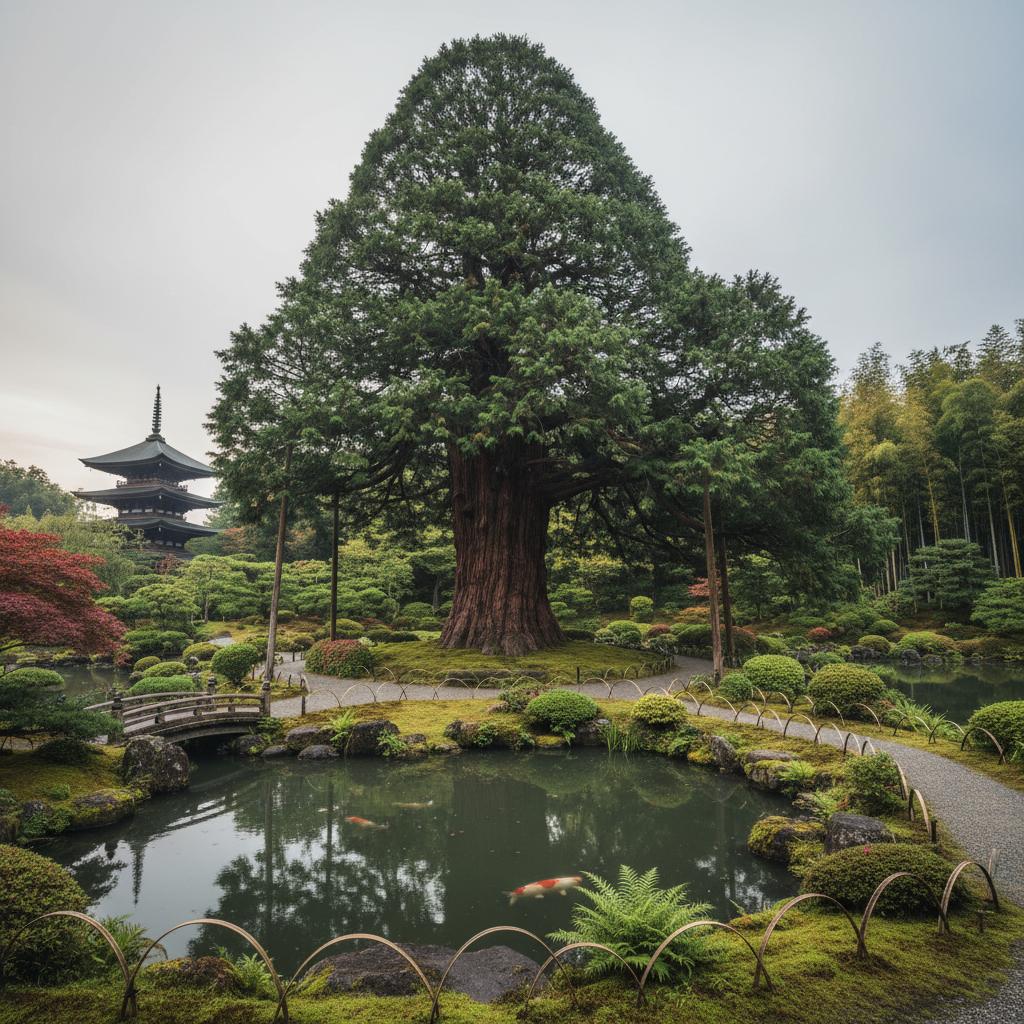 Sicheltanne (Cryptomeria japonica)