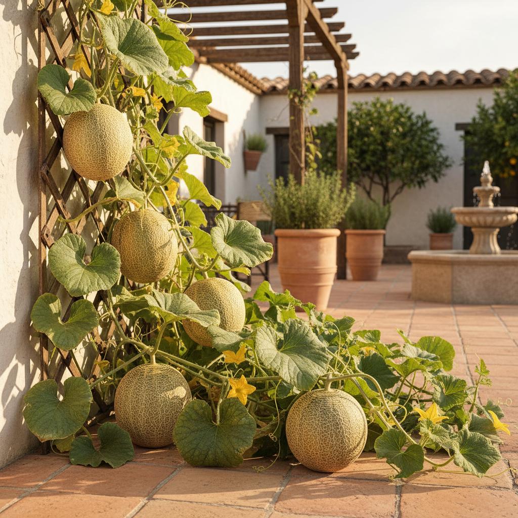 Netzmelone (Cucumis melo var. reticulatus)