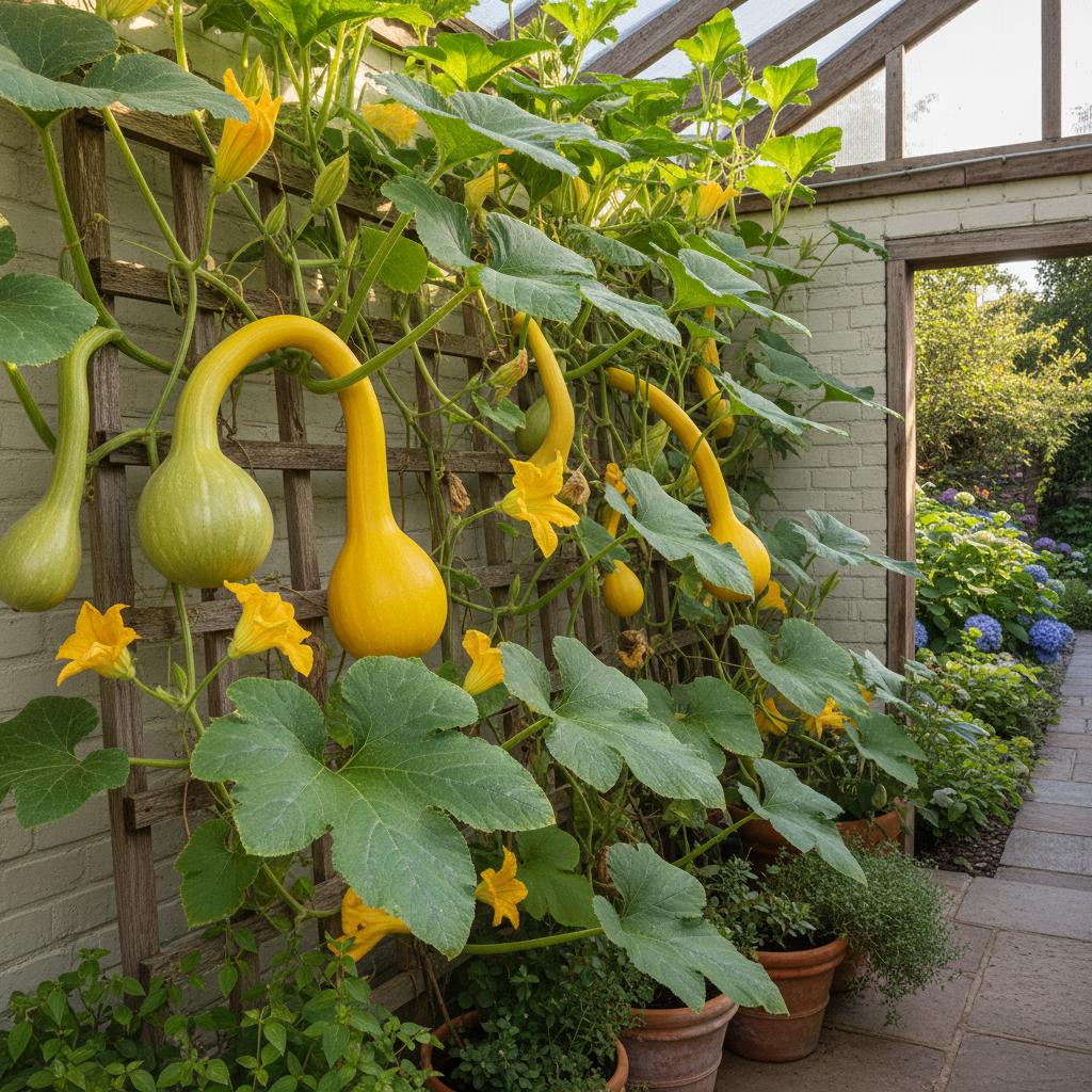 Gerader Halskürbis (Cucurbita pepo var. recticollis)