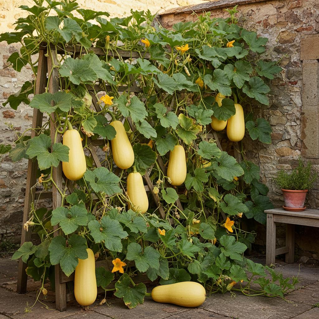 Spaghettikürbis (Cucurbita pepo ‘Vegetable Spaghetti’)
