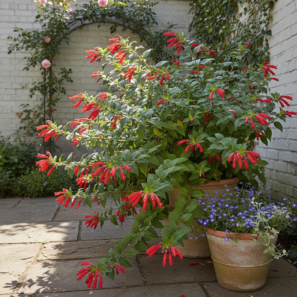 Scharlachrote Cuphea 'Georgia Scarlet' (Cuphea llavea 'Georgia Scarlet')