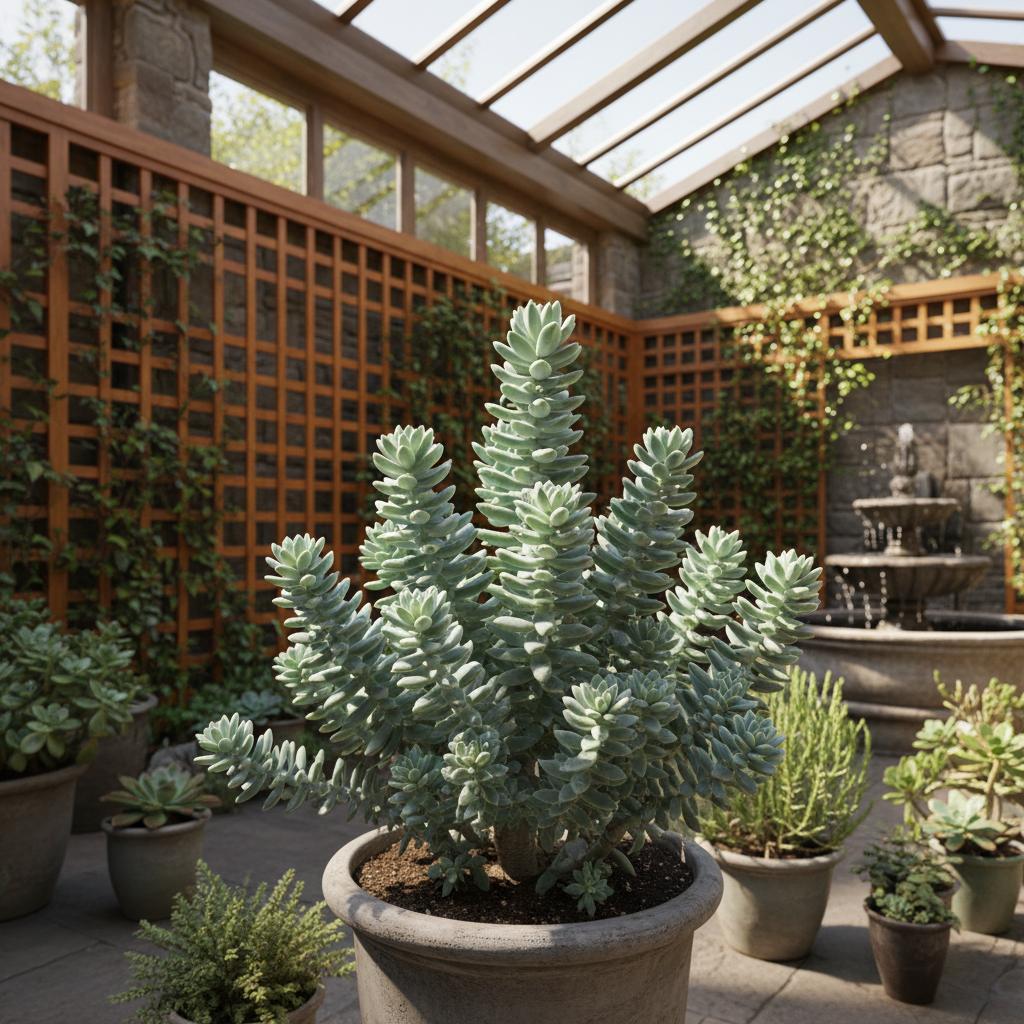 Blauer Kreidestab 'Mount Everest' (Curio ficoides 'Mount Everest')