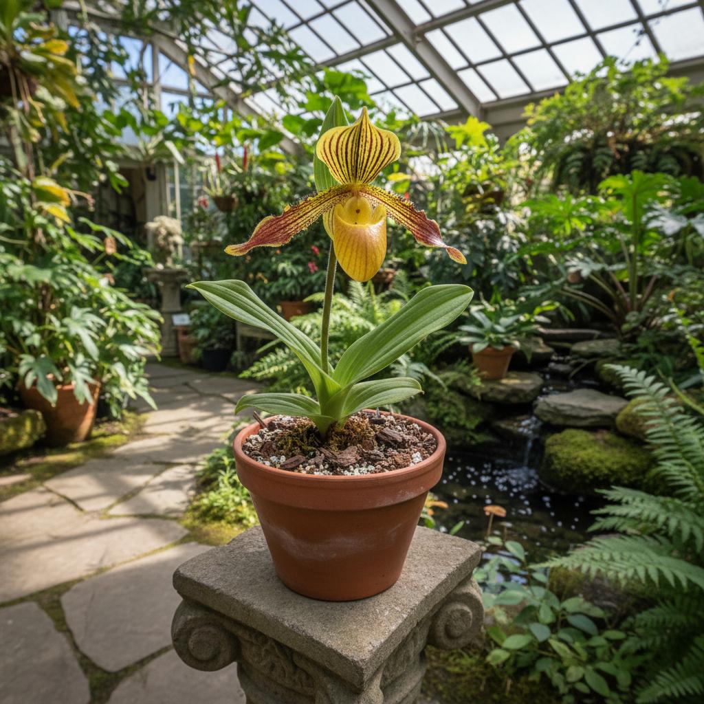 Kleines Frauenschuh (Cypripedium parviflorum)