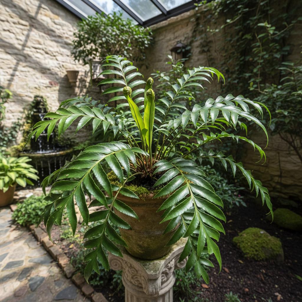 Geweihfarn (Cyrtomium falcatum)