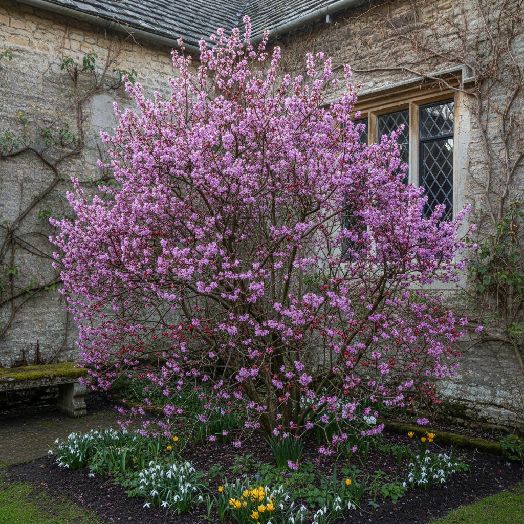 Seidelbast (Daphne mezereum)