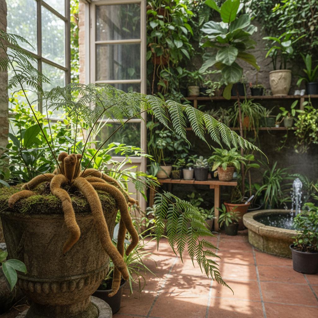 Kanarische Hirschfarn (Davallia canariensis)